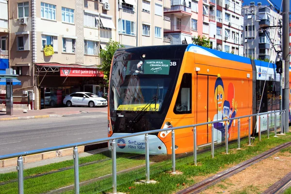 Antalya Turkey July 2022 Hyundai Rotem Tram Dokuma Station Antray — Stockfoto