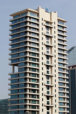 Ankara, Turkey - April 18, 2022: Head office of Bashkent Natural Gas, the oldest and the largest private gas distribution company in Turkey, which was founded in 2007