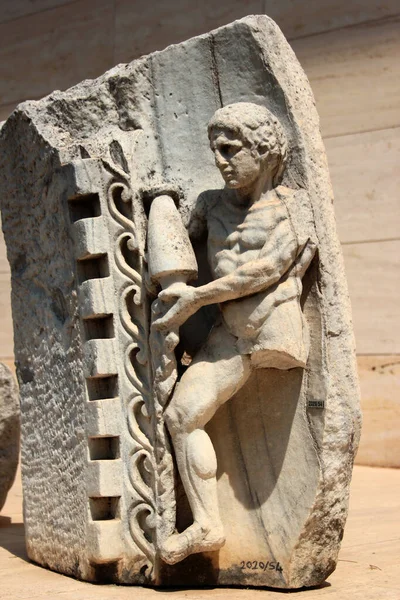 Antalya Turkey August 2022 Ancient Greek Roman Sculptures Artifacts Archaelogical — ストック写真