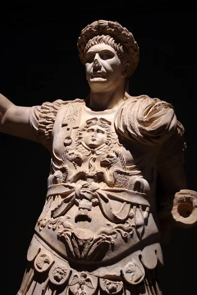 Antalya Turkey August 2022 Statue Emperor Traian Perge Ancient City — 스톡 사진