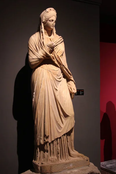 Antalya Turkey August 2022 Statue Plancia Magna Perge Ancient City — Stock Fotó