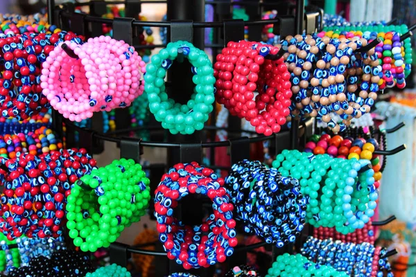 Hand Bracelets Souvenirs Display Street Market Antalya Turkey —  Fotos de Stock