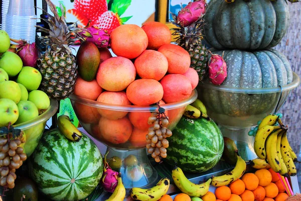 Fresh Fruits Citruses Display Antalya Turkey — Zdjęcie stockowe