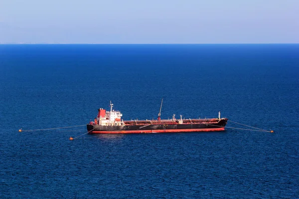 Нефтяной Танкер Тремя Буями Пример Mbm Multi Buoy Mooring — стоковое фото
