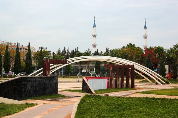 Анталья Турция Октября 2022 Года Парк Мучеников Посвященный Героизму Турецких — стоковое фото