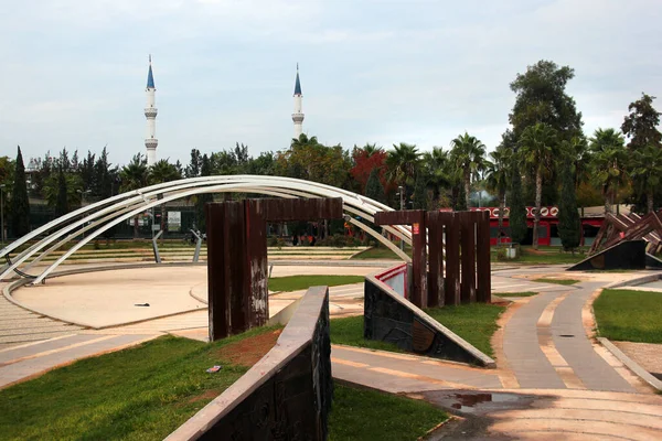 Antalya Turquia Outubro 2022 Parque Dos Mártires Dedicado Heroísmo Dos — Fotografia de Stock
