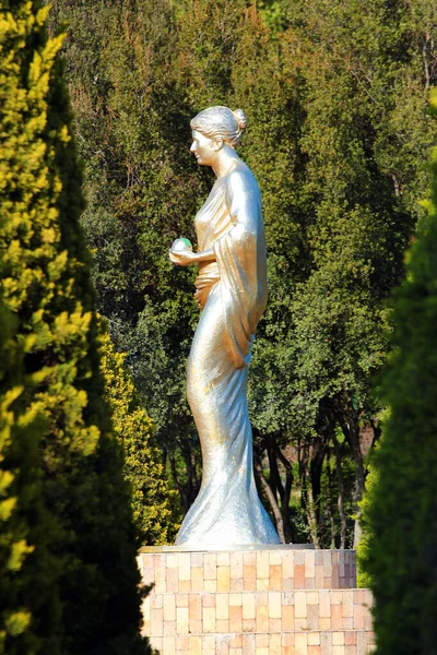 Antalya Turkey April 2022 Statue Venus Symbol Antalya Golden Orange — Stock Photo, Image