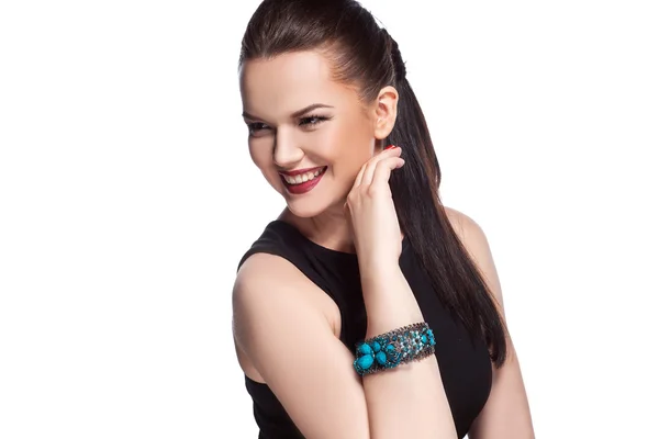 Model posing in exclusive jewelry — Stock Photo, Image