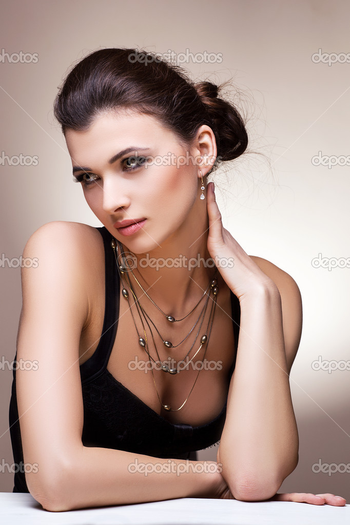 Woman in exclusive jewelry