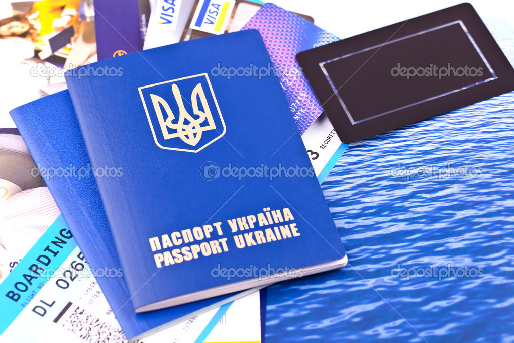 Passport, tickets and credit cards