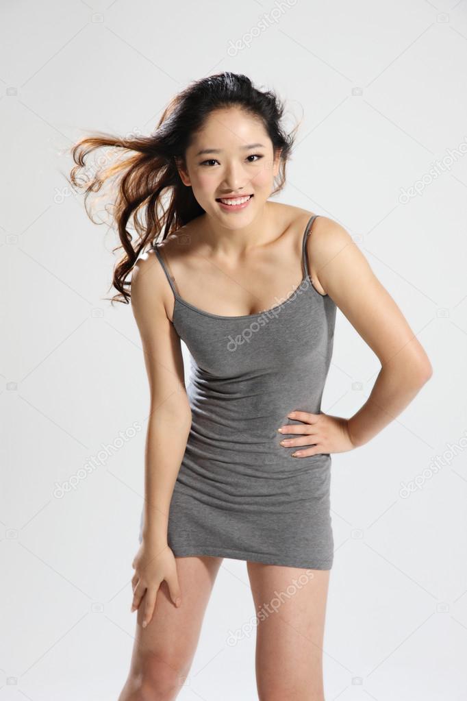 Portrait Of Sexy Asian Woman In Dress Stock Photo Portrait Of Sexy Asian Woman In Dress Stock Photo