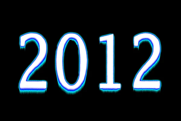 Nowy rok Sylwester 2012 (ice blue) — Zdjęcie stockowe