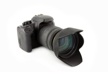 dijital kamera beyaz arkaplanda izole edildi