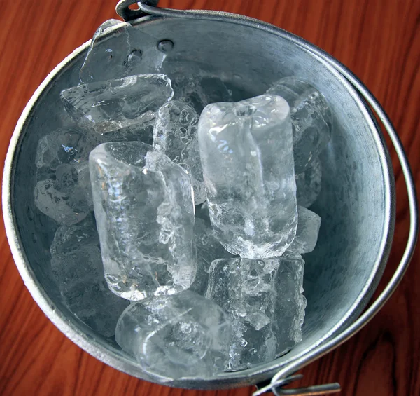 Ice bucket closeup — Stock Photo, Image