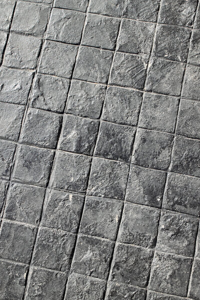 Black tile road texture