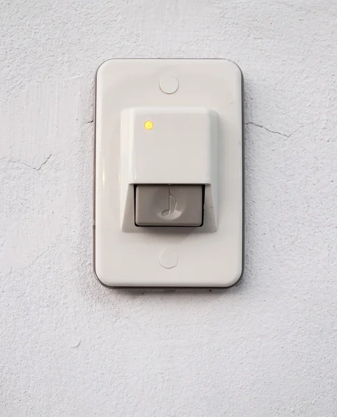 Door bell ring on the wall — Stock Photo, Image