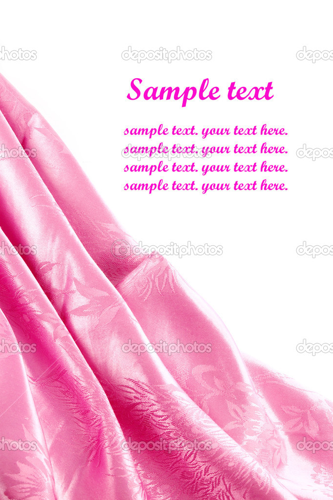pink satin fabric with beautiful patterns of folds
