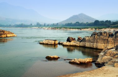 Mekong Nehri loas ve Tayland sınır Krachan kood koo