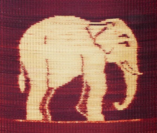 Patrón de elefante ot textura estera — Foto de Stock