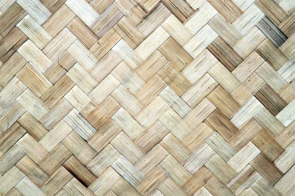 Textura de madera de bambú, artesanía tailandesa — Foto de Stock