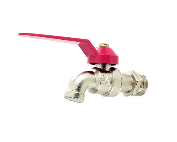Water valve on white background — Stock Photo, Image