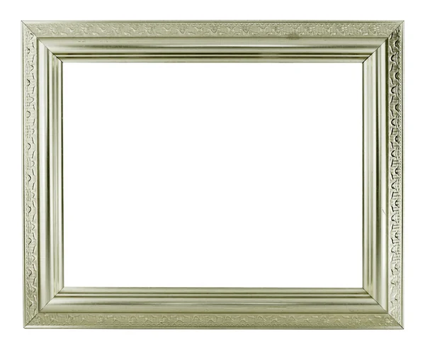 Silver picture frame on white background — Stock Photo, Image