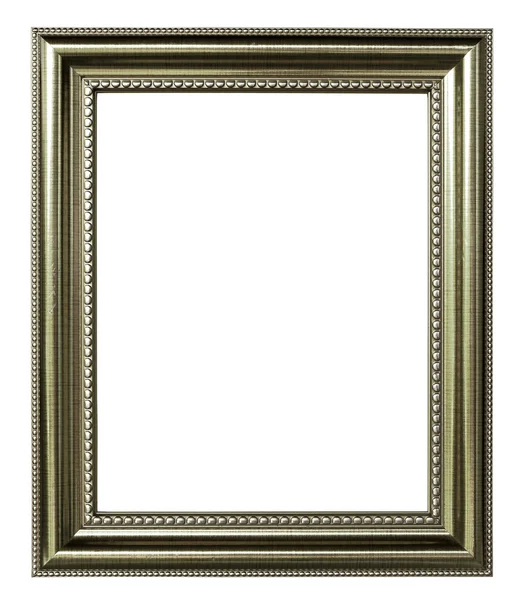 Silver picture frame on white background — Stock Photo, Image