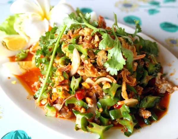 Kanatlı fasulye salatası, Tayland gıda — Stok fotoğraf