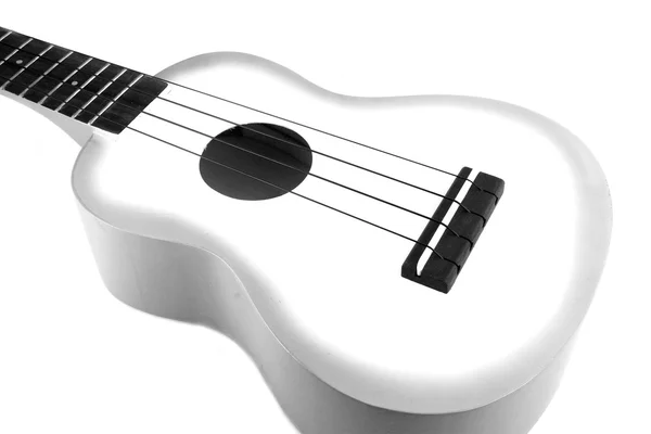 Ukulele guitarra sobre fundo branco — Fotografia de Stock