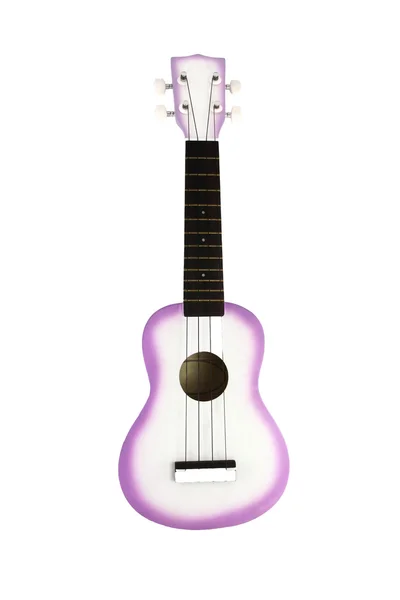 Ukulele guitarra sobre fundo branco — Fotografia de Stock