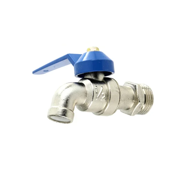 Water valve on white background — Stock Photo, Image