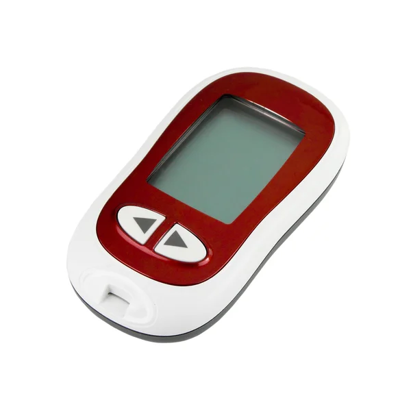 Kan şekeri seviyesini kontrol etmek için şeker ölçüm — Stok fotoğraf