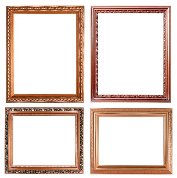 4 imagem de cobre no fundo branco — Fotografia de Stock