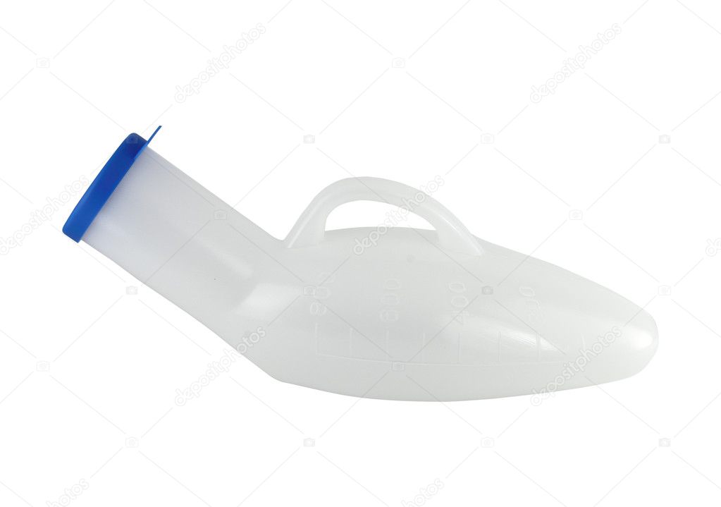 urinal male portable on white background