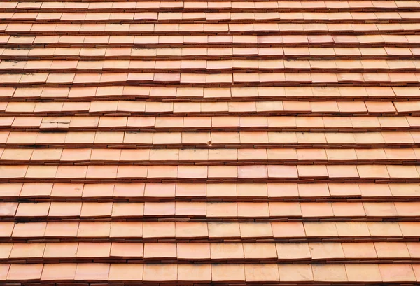 The Clay Roof Tiles of a House in the Countryside of Thailand — Stock Photo, Image