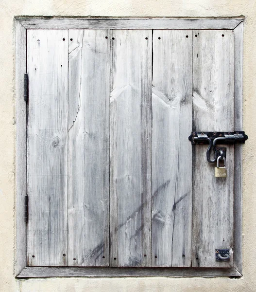 Vecchia porta piccola in legno — Foto Stock