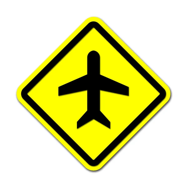 Airport sign on white — Stock Photo, Image