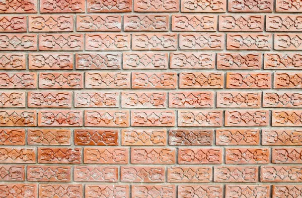 Ziegelsteinmauer mit Textur Hintergrund — Stockfoto