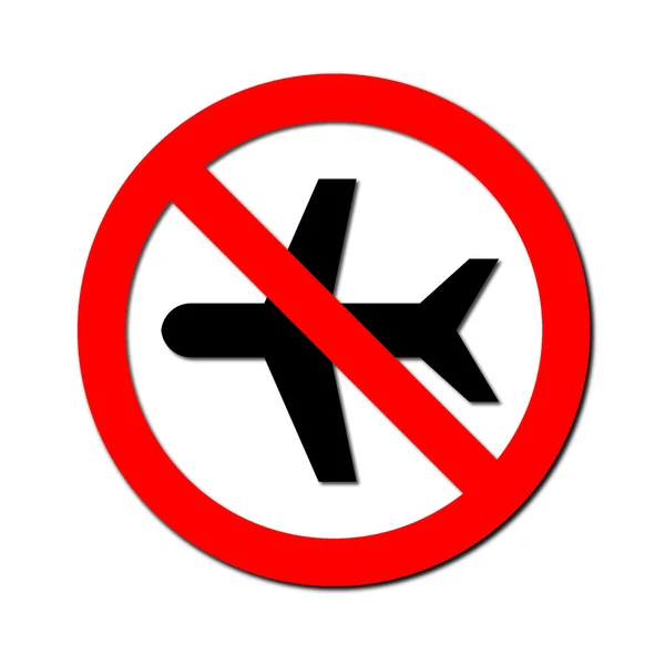 No flying on white — Stock Photo, Image