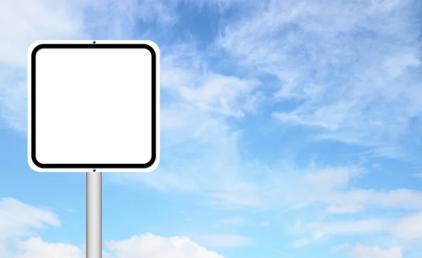 Blank sign with blue sky — Stock Photo, Image