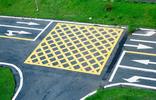 Small road and traffic markings — Stock Photo, Image