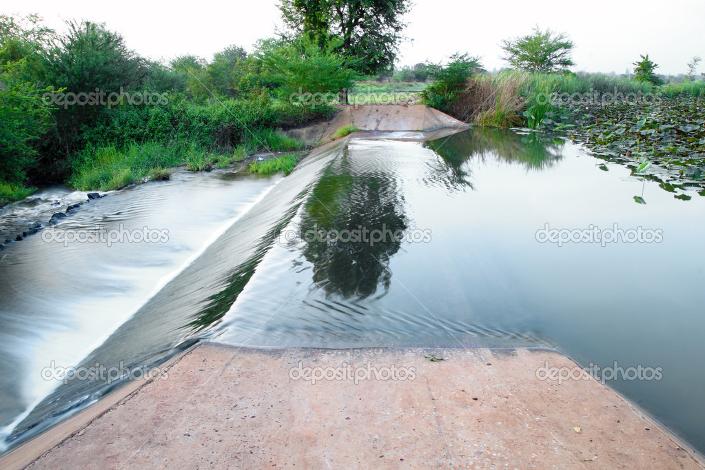small dam in country side