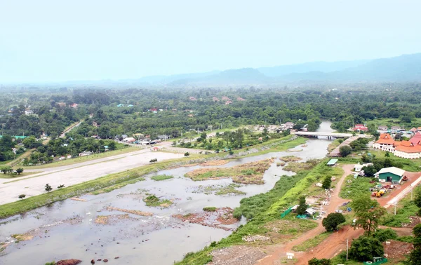 Vista superior del río Nakhon Nayok —  Fotos de Stock