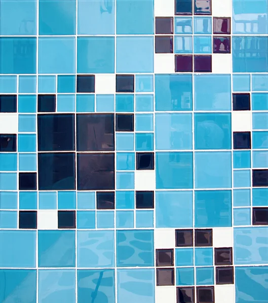 Azulejos azules cuadrados —  Fotos de Stock