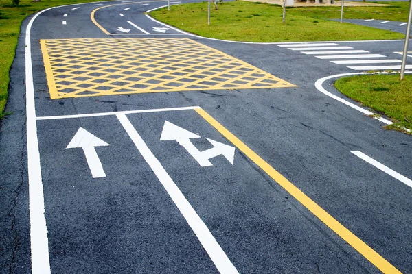 Small road and traffic markings — Stock Photo, Image