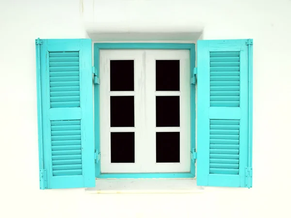 Grecki styl windows — Zdjęcie stockowe
