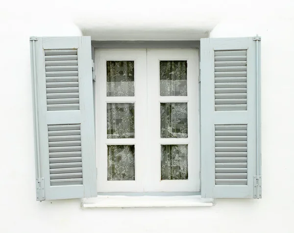 Grecki styl windows — Zdjęcie stockowe