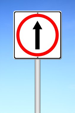 devam yolu, ileriye doğru işaret et