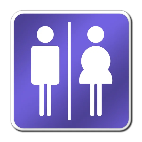 Mann & Frau Toilettenschild — Stockfoto