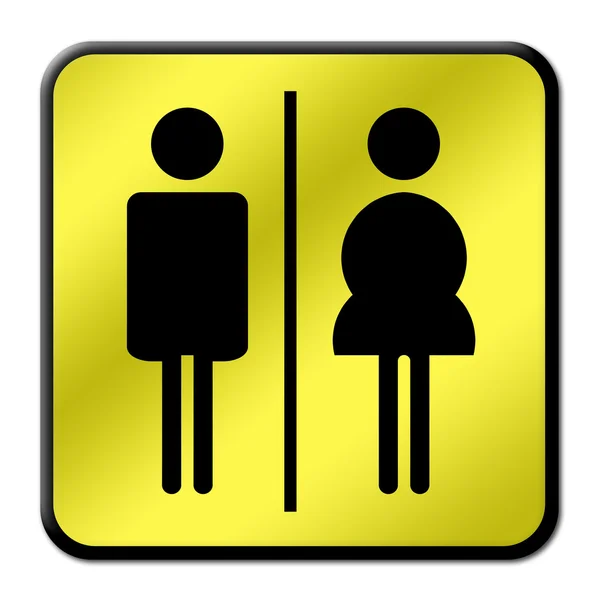 Άνθρωπος & γυναίκα τουαλέτα σημάδι — Φωτογραφία Αρχείου